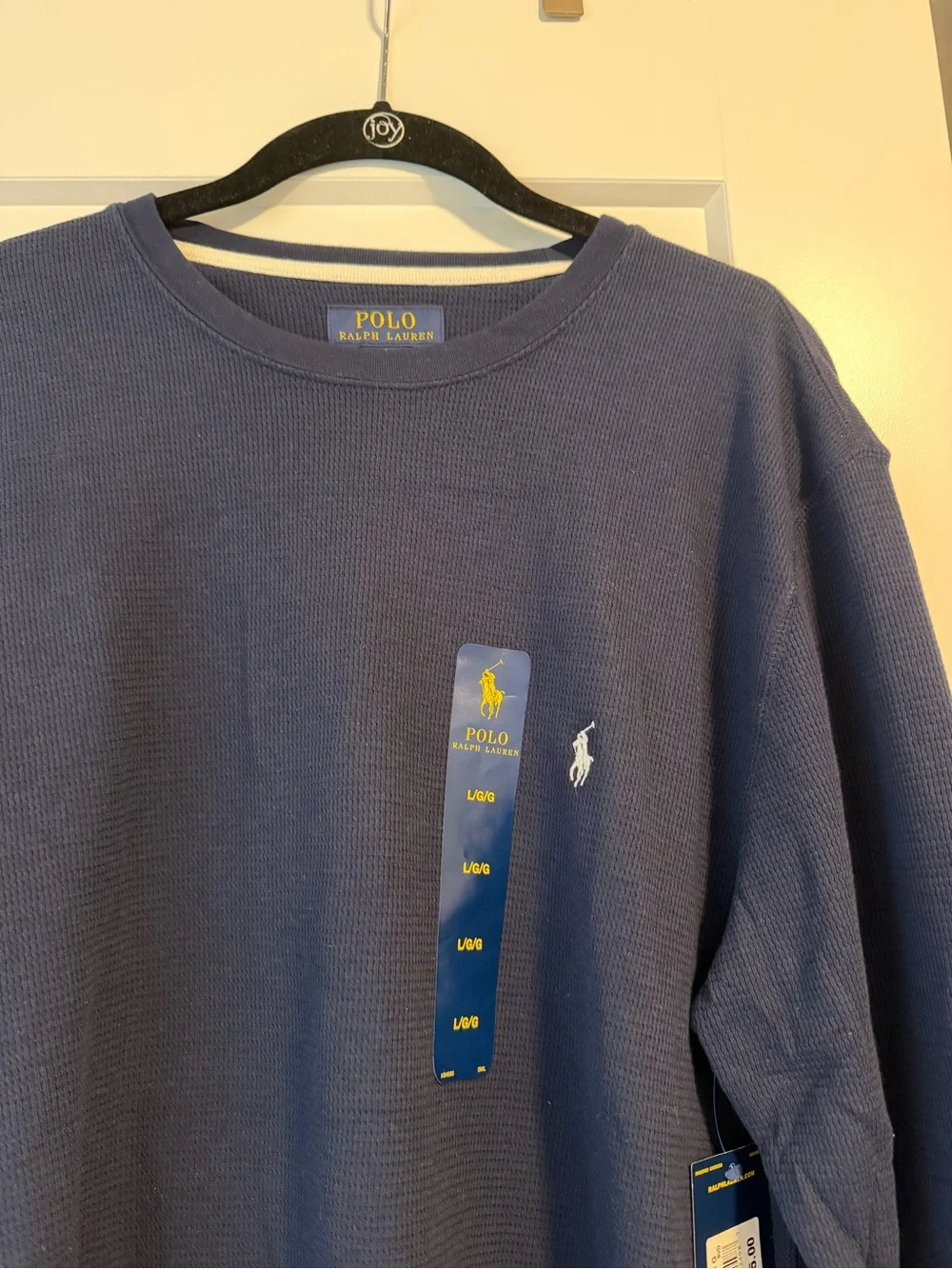 Polo by Ralph Lauren Long Sleeve Henley in Navy Blue